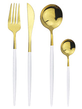 Load image into Gallery viewer, Stainless Steel Tableware Portugal Knife, Fork and Spoon Suit Nordic Western Food Knife and Fork Four-Piece Set