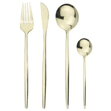 Load image into Gallery viewer, Stainless Steel Tableware Portugal Knife, Fork and Spoon Suit Nordic Western Food Knife and Fork Four-Piece Set