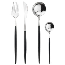 Load image into Gallery viewer, Stainless Steel Tableware Portugal Knife, Fork and Spoon Suit Nordic Western Food Knife and Fork Four-Piece Set