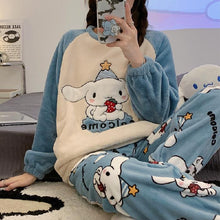 Load image into Gallery viewer, Cinnamorol Big Ear Dog Pajamas Casual Long Sleeve Crew Neck Suit Cartoon Homewear