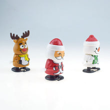 Load image into Gallery viewer, 1PCs Cute Clockwork Santa Claus Toy Shaking Head Walking Winding Santa Snowman Holiday Decoration