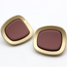 Load image into Gallery viewer, 5pcs/set Metal Button Rectangular Feel Button Point Oil Pearl Imitation Shell Coat Clip Clothing Decorative Button