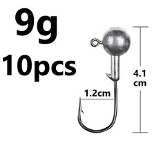 Load image into Gallery viewer, Fishhook 1g 2g 3g 4g 5g 10g 20g 22g 25g 28g crank Jig head hook fishing hook head Jig lure hard bait soft worm jig hook for fishing