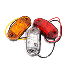 Load image into Gallery viewer, 1PC 12V 24V LED Side Marker Lights Warning Tail Light Auto Car External Lights Trailer Truck Lorry Yellow White Red Car Lamps