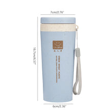 Load image into Gallery viewer, 1PC Travel Mug Thermo Bottle Office Coffee Tea Bottle Cups Straw Plastic Thermal Insulatio Cup Thermos for Tea Drinkware Cups