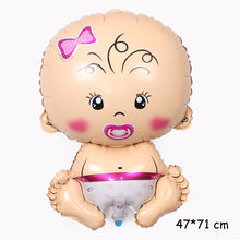 Load image into Gallery viewer, 1Pc Lovely Baby Foil Balloon Girl Boy Shower Rose Gold Blue Crown Birthday Party Decoration Kids Gift Inflatable Toy Helium Ball