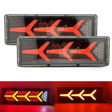 Load image into Gallery viewer, 1Pcs 21W Truck Trailer Rear Lights Camper Tail Lights Led 24v Waterproof Guide Y Series Warning Fog Lamp for Caravans UTE SUV