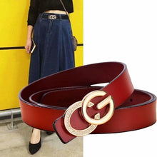 Load image into Gallery viewer, Ladies Belt Pure Fashion Simple Style Leather Women Casual Pants Belt