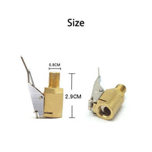 Load image into Gallery viewer, 1pc Car Pump Auto Repair Tool Valve Clip 8mm Air Pump Chuck Clip Car Truck Tyre Tire Inflator Valve Connector Car Open Brass