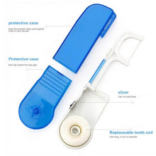 Load image into Gallery viewer, 2pcs Replaceable Dental Floss Holder Dental Flosser Flat Wire Oral Pick Dental Floss Replacement Rack With 30 Meters Dental Floss 0ral irrigator