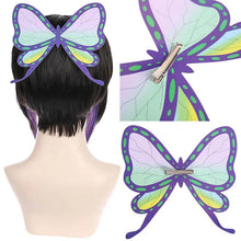 Load image into Gallery viewer, 1pcs Demon Slayer Cosplay Kimetsu no Yaiba Tsuyuri Kanawo Kochou Shinobu Headwear Butterfly Hairpin Hair Clip Costume Headwear