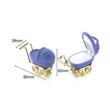 Load image into Gallery viewer, 1pcs Velvet Ring Box Stud Earring Rings Holder Case Jewelry Display Box Engagement Wedding Valentine's Day Gift Packaging Box