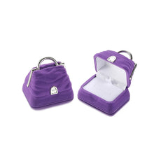 Load image into Gallery viewer, 1pcs Velvet Ring Box Stud Earring Rings Holder Case Jewelry Display Box Engagement Wedding Valentine's Day Gift Packaging Box