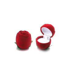 Load image into Gallery viewer, 1pcs Velvet Ring Box Stud Earring Rings Holder Case Jewelry Display Box Engagement Wedding Valentine's Day Gift Packaging Box