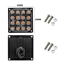 Load image into Gallery viewer, 1x Led Strobe Warning Light Strobe Grille Flash Truck Lamp Amber Traffic Light 12V 24V Round Car Light Square Side Maker Lights