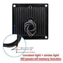 Load image into Gallery viewer, 1x Led Strobe Warning Light Strobe Grille Flash Truck Lamp Amber Traffic Light 12V 24V Round Car Light Square Side Maker Lights