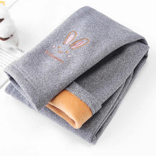 Load image into Gallery viewer, 2-6 Years Children's Plush Leggings Girls' Thick Winter Warm Pants Baby Cotton Pants Little Girl Cartoon Tights