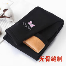 Load image into Gallery viewer, 2-6 Years Children's Plush Leggings Girls' Thick Winter Warm Pants Baby Cotton Pants Little Girl Cartoon Tights
