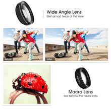 Load image into Gallery viewer, 2 In 1 Mobile Phone Lens 0.45x Super Wide Angle 12.5x Macro HD Camera Lens For iPhone 13 Huawei Xiaomi Samsung Universal Clip