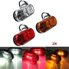Load image into Gallery viewer, 2 Pcs Durable Led Side Marker Lights for Trailer Trucks Caravan Side Clearance Marker Light Lamp Led Lorry Amber Red White