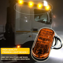 Load image into Gallery viewer, 2 Pcs Durable Led Side Marker Lights for Trailer Trucks Caravan Side Clearance Marker Light Lamp Led Lorry Amber Red White