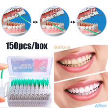 Load image into Gallery viewer, 20/150Pcs Interdental Brush Soft Rubber Teeth Cleaning Tools Dental Cleaning Between Teeth Toothbrush Oral Hygiene Care Tool 0ral irrigator
