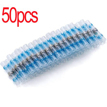 Load image into Gallery viewer, 200/100/50Pcs Waterproof Solder Seal Heat Connector Shrink Butt Connectors Lug Terminals Electrical Wire Car Insulated Terminal
