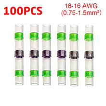 Load image into Gallery viewer, 200/100/50Pcs Waterproof Solder Seal Heat Connector Shrink Butt Connectors Lug Terminals Electrical Wire Car Insulated Terminal
