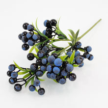 Load image into Gallery viewer, 6Pcs Simulation Foam Fruit Christmas Berry Home Decoration Artificial Simulation Plant Blueberry Fruit