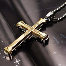 Load image into Gallery viewer, New Black Rectangle Pendant Necklace Men Trendy Simple Stainless Steel Chain Men Necklace Jewelry Gift