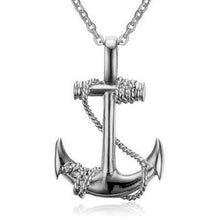 Load image into Gallery viewer, New Black Rectangle Pendant Necklace Men Trendy Simple Stainless Steel Chain Men Necklace Jewelry Gift