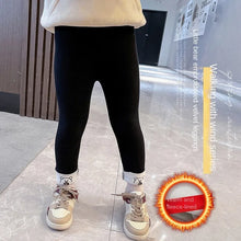 Load image into Gallery viewer, New Winter Girls Warm Thick Warm Leggings Children Pants Kids Elastic Waist Plus Wool Trousers
