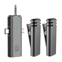 Load image into Gallery viewer, 2023 S17 3 In 1 Wireless Lavalier Microphone Intelligent Noise-Reducing Mic For Iphone Android SLR Camera Loudspeaker Speaker