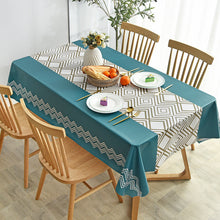 Load image into Gallery viewer, Waterproof Anti-Scald PVC Easy to Wipe Tea Table Cloth Rectangular Household round Table Tablecloth