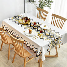 Load image into Gallery viewer, Waterproof Anti-Scald PVC Easy to Wipe Tea Table Cloth Rectangular Household round Table Tablecloth