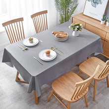Load image into Gallery viewer, PVC Tablecloth Waterproof Heat Proof and Oil-Proof Plaid Fabric Rectangular Dining Table