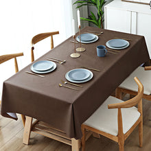 Load image into Gallery viewer, PVC Tablecloth Waterproof Heat Proof and Oil-Proof Plaid Fabric Rectangular Dining Table