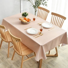 Load image into Gallery viewer, PVC Tablecloth Waterproof Heat Proof and Oil-Proof Plaid Fabric Rectangular Dining Table