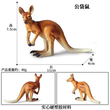 Load image into Gallery viewer, Kangaroo Model Set Children's Simulation Animal Model Birthday Cake Decoration