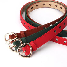 Load image into Gallery viewer, Women's Simple All-Match Hollowed Heart Shape Belt Women's Pu Pin Buckle Jeans Strap