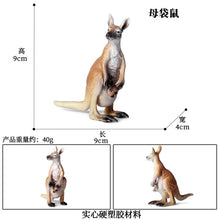 Load image into Gallery viewer, Kangaroo Model Set Children's Simulation Animal Model Birthday Cake Decoration