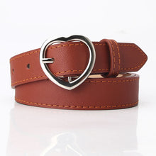 Load image into Gallery viewer, Jeans Decorative Band Girls' Clothing Matching Belt Heart-Shaped Alloy Pin Buckle