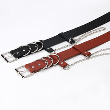 Load image into Gallery viewer, Women's Belt Personality Trendy Chain Decoration Air-Eye Overalls Fashion Belt