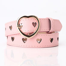 Load image into Gallery viewer, Hollowed Heart Shape Belt Women's All-Match Sweet Girl Woolen Skirt Decorative Belt