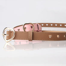 Load image into Gallery viewer, Hollowed Heart Shape Belt Women's All-Match Sweet Girl Woolen Skirt Decorative Belt