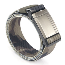 Load image into Gallery viewer, Casual Men's Belt Silver Metal Cover Nylon Overalls Belt