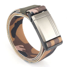 Load image into Gallery viewer, Casual Men's Belt Silver Metal Cover Nylon Overalls Belt