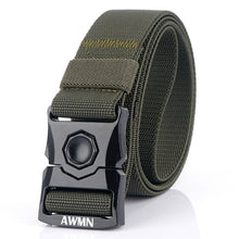 Load image into Gallery viewer, Men's Elastic Belt Military Fans Outdoor Sports Quick off Tactical Pant Belt