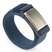 Load image into Gallery viewer, Casual Men's Belt Silver Metal Cover Nylon Overalls Belt