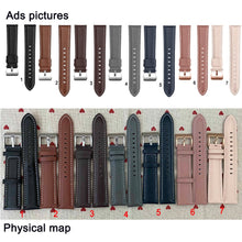 Load image into Gallery viewer, 20mm 22mm Fashion Leather Watch Band Strap for Samsung Galaxy Watch Active 2 40mm 44mm Replacement Wrist strap Elegant Bracele